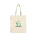 Respectfully No Tote | kawaii threat, pastel soft-grunge canvas