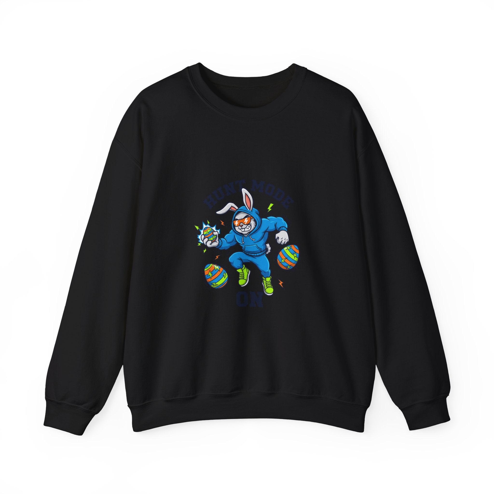 Hunt Mode On Easter Crewneck Sweatshirt | boys Easter shirt, egg hunter