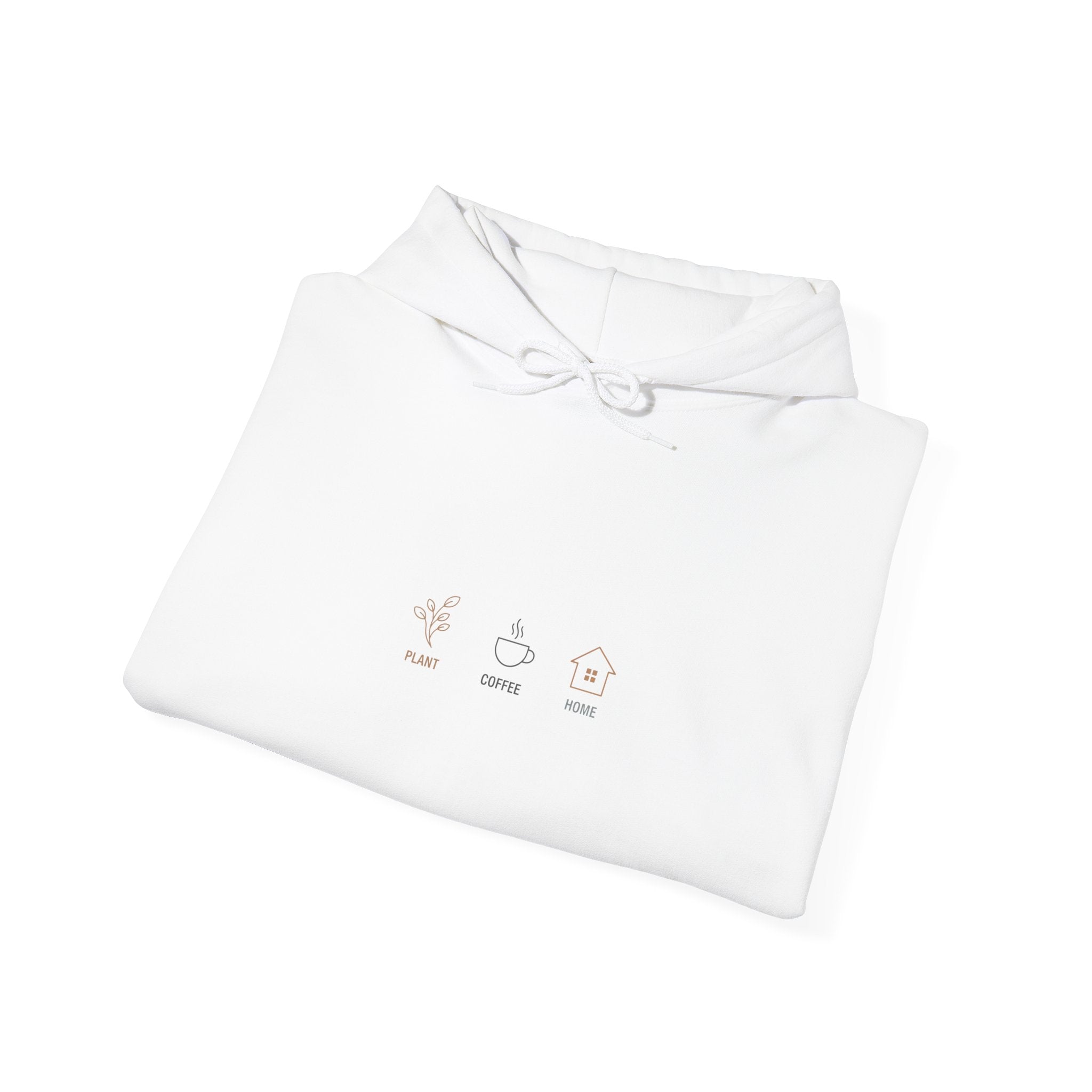 Minimal One-Line Plant Icons Hoodie | Single Continuous Line Illustration, Scandi Line Art