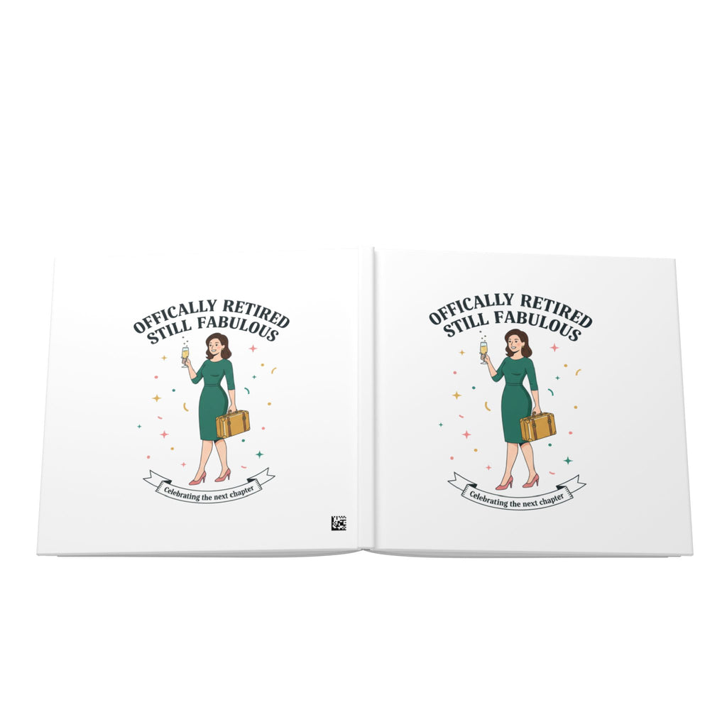 Officially Retired Still Fabulous Hardcover Photo Book | Retirement Travel Keepsake