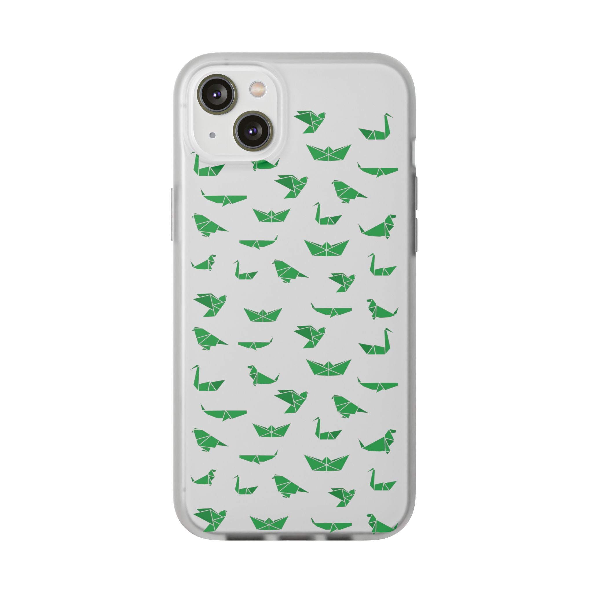 Green Origami Birds phone case | Flexi Case