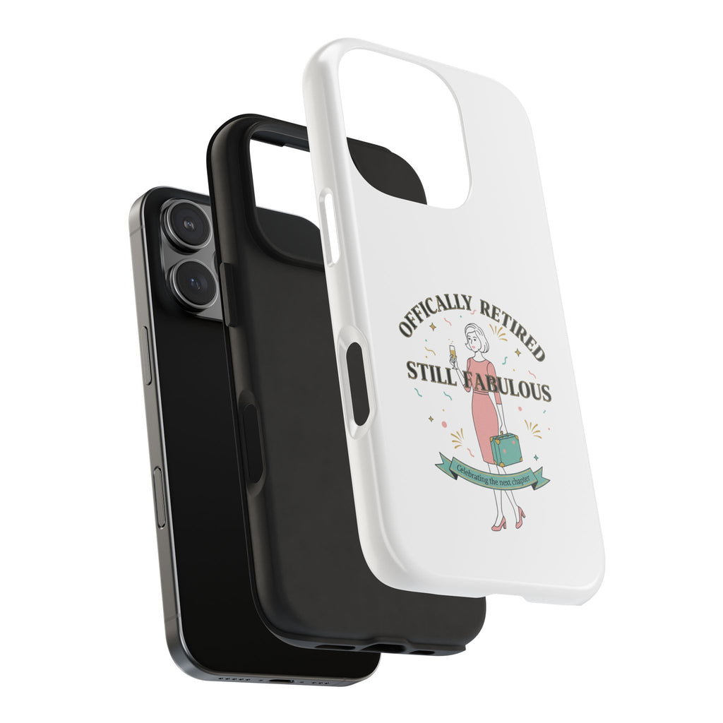Officially Retired Still Fabulous Phone Case | Retirement, Retro Lady