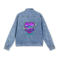 Comeback Era Online denim jacket | retro heart soundwave graphic