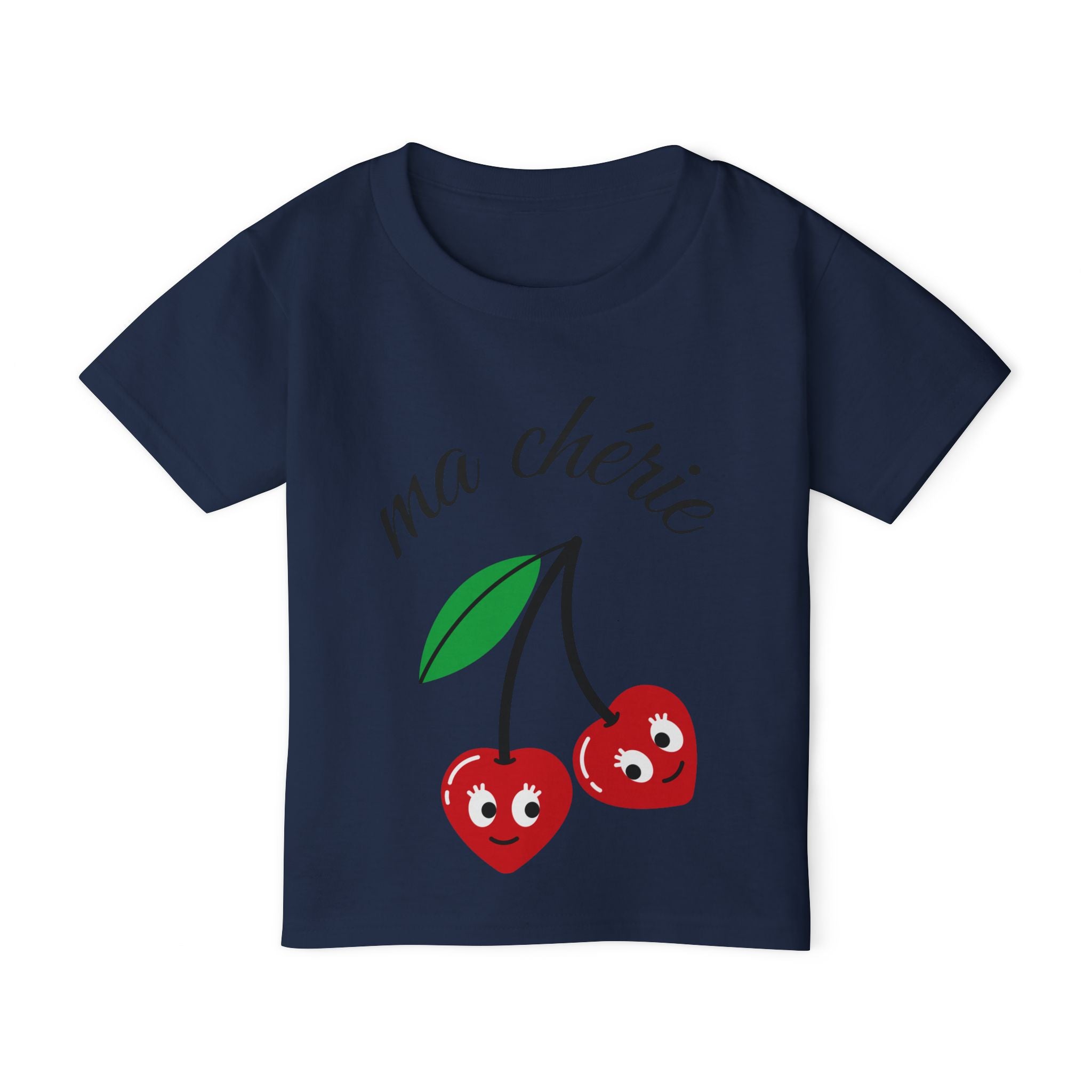 Toddler T-Shirt — "ma chérie" Cute Cherry Graphic