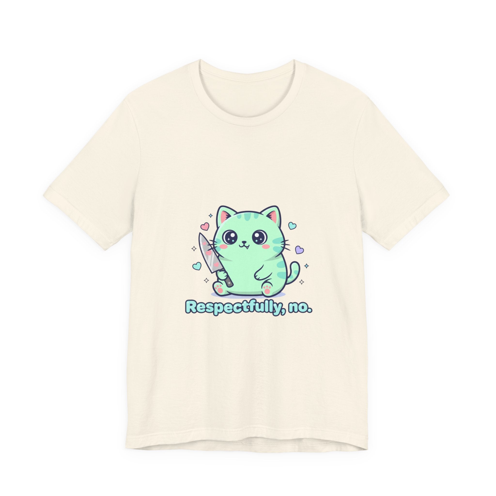 Respectfully No cat tee | Kawaii threat, pastel soft grunge