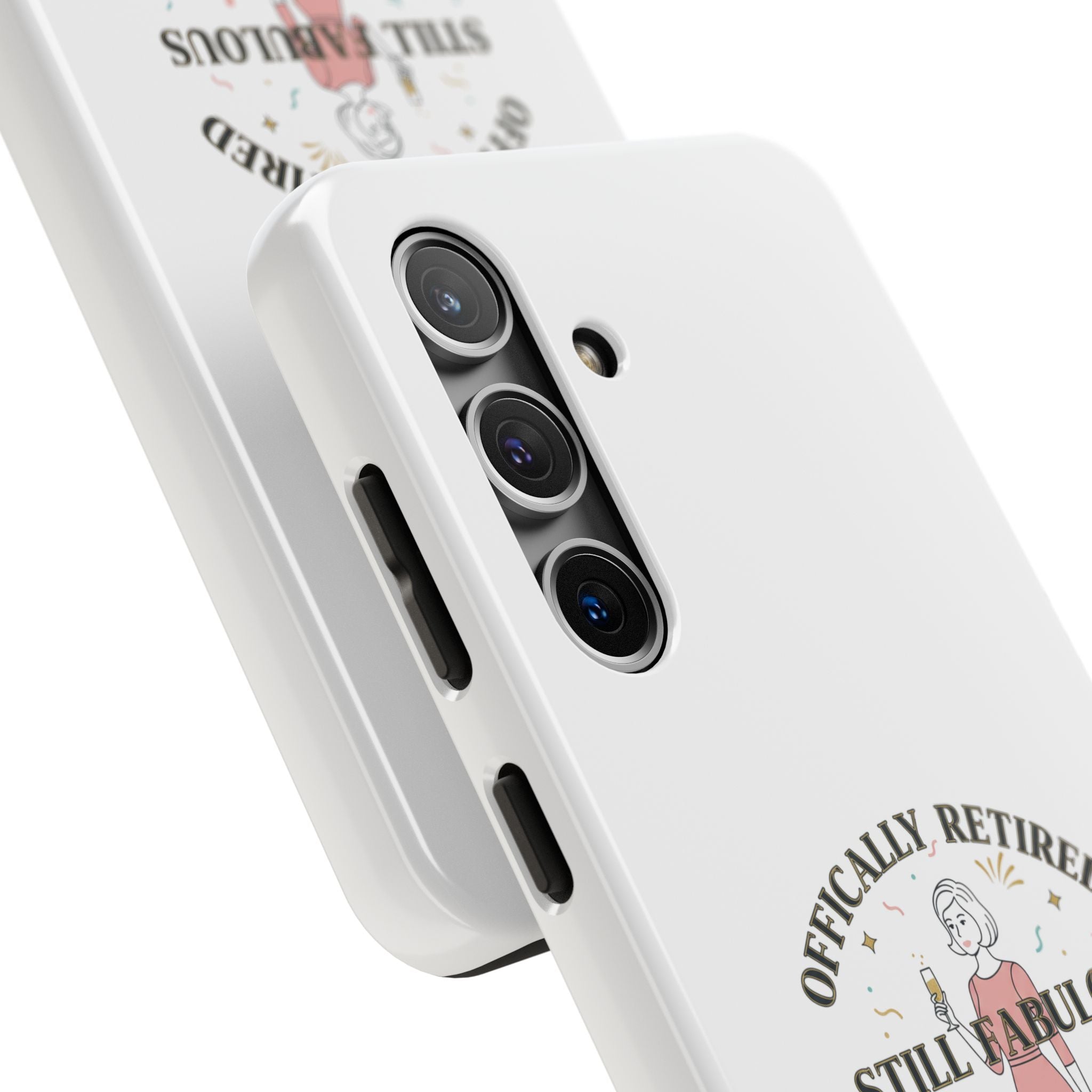 Officially Retired Still Fabulous Phone Case | Retirement, Retro Lady