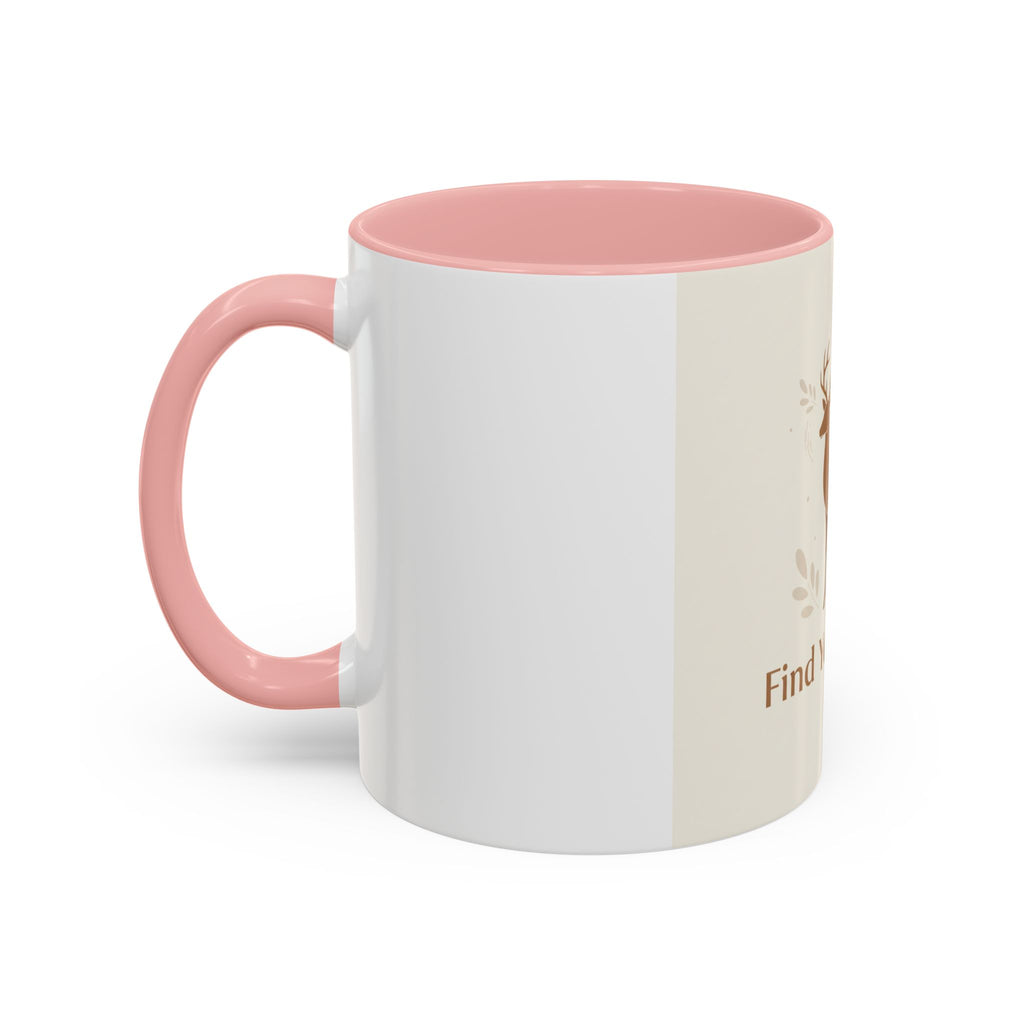 Find Your Quiet Deer Coffee Mug — Rustic Motivational Accent Mug