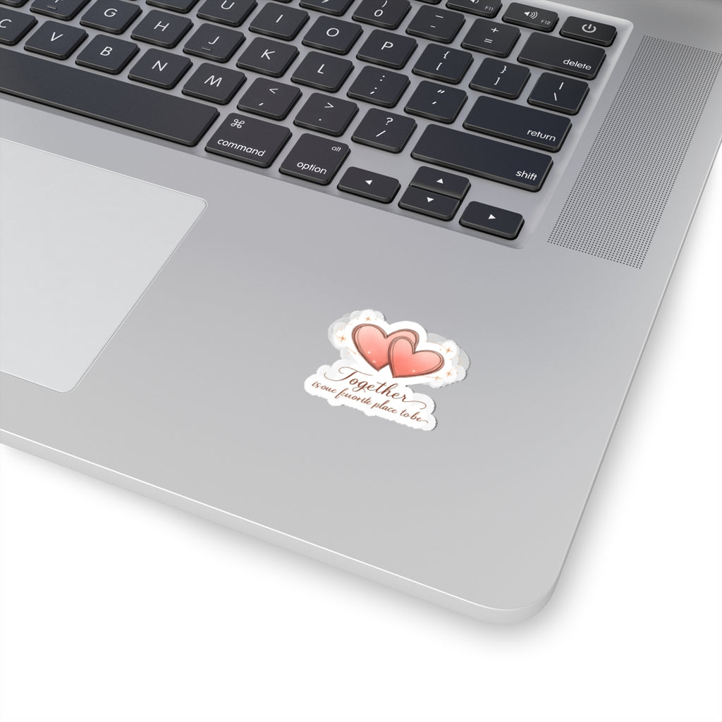 Together heart design Stickers | date night at home, cozy couple