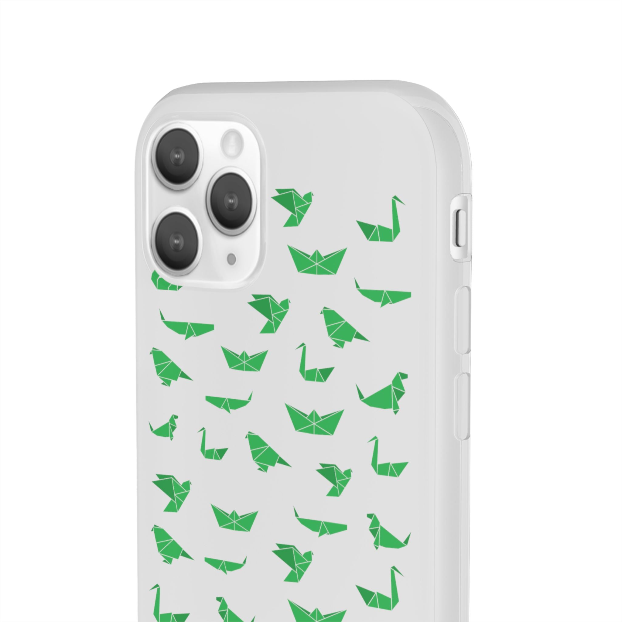 Green Origami Birds phone case | Flexi Case