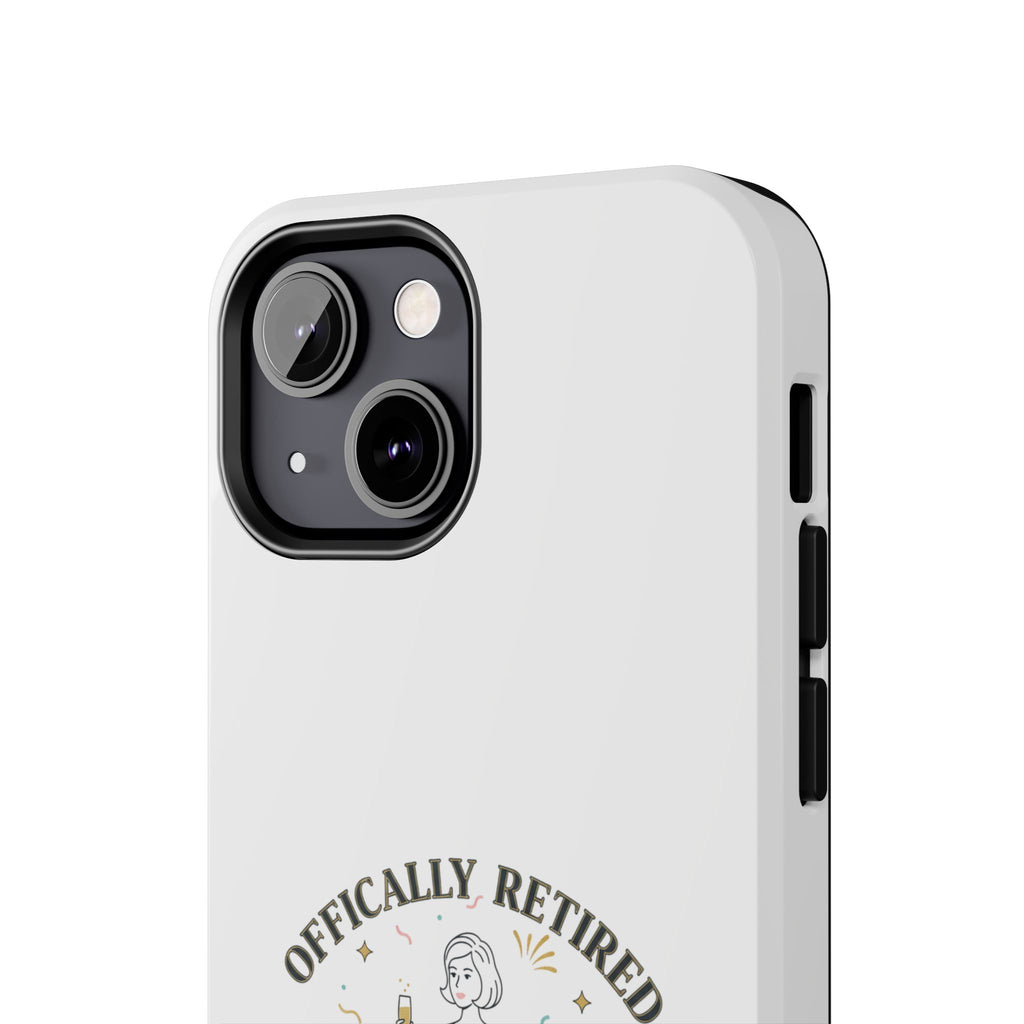 Officially Retired Still Fabulous Phone Case | Retirement, Retro Lady