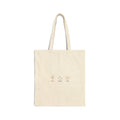 One Line Plant & Coffee Icons Tote, minimal line art, single continuous line illustration