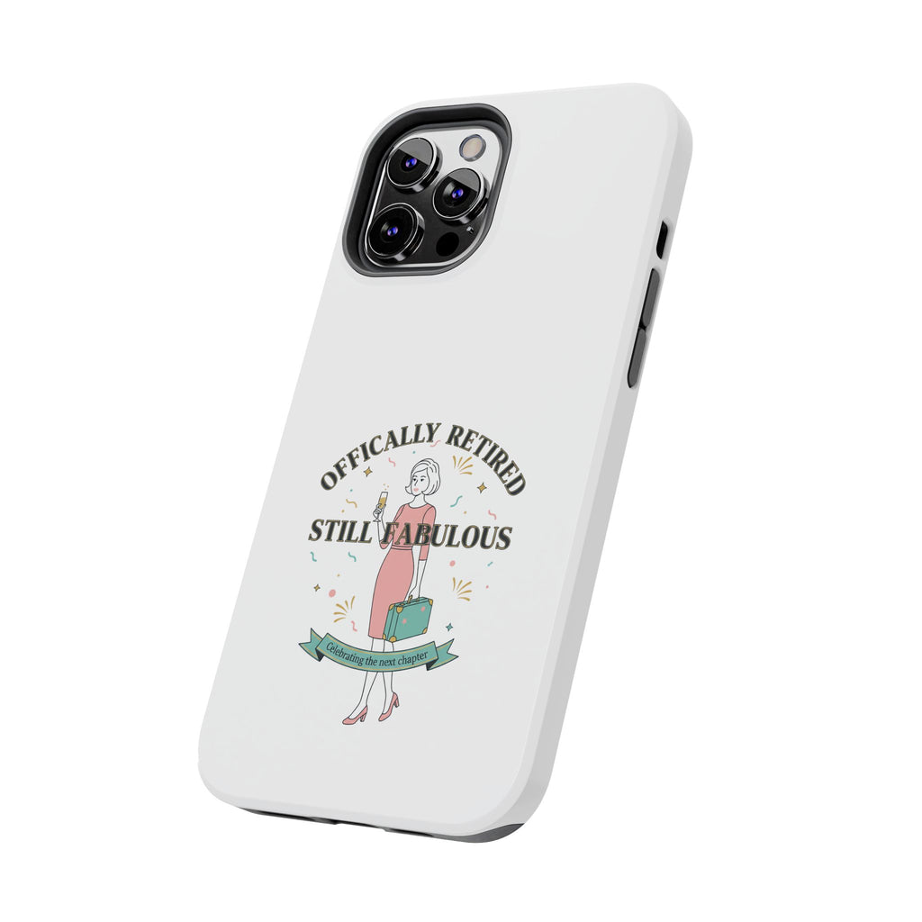 Officially Retired Still Fabulous Phone Case | Retirement, Retro Lady