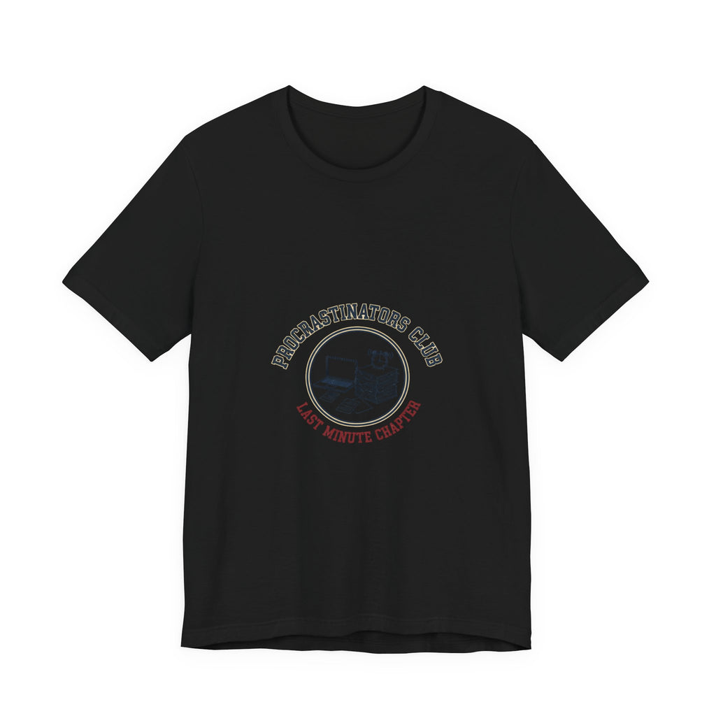 Procrastinators Club Tee | ironic club shirt, varsity style