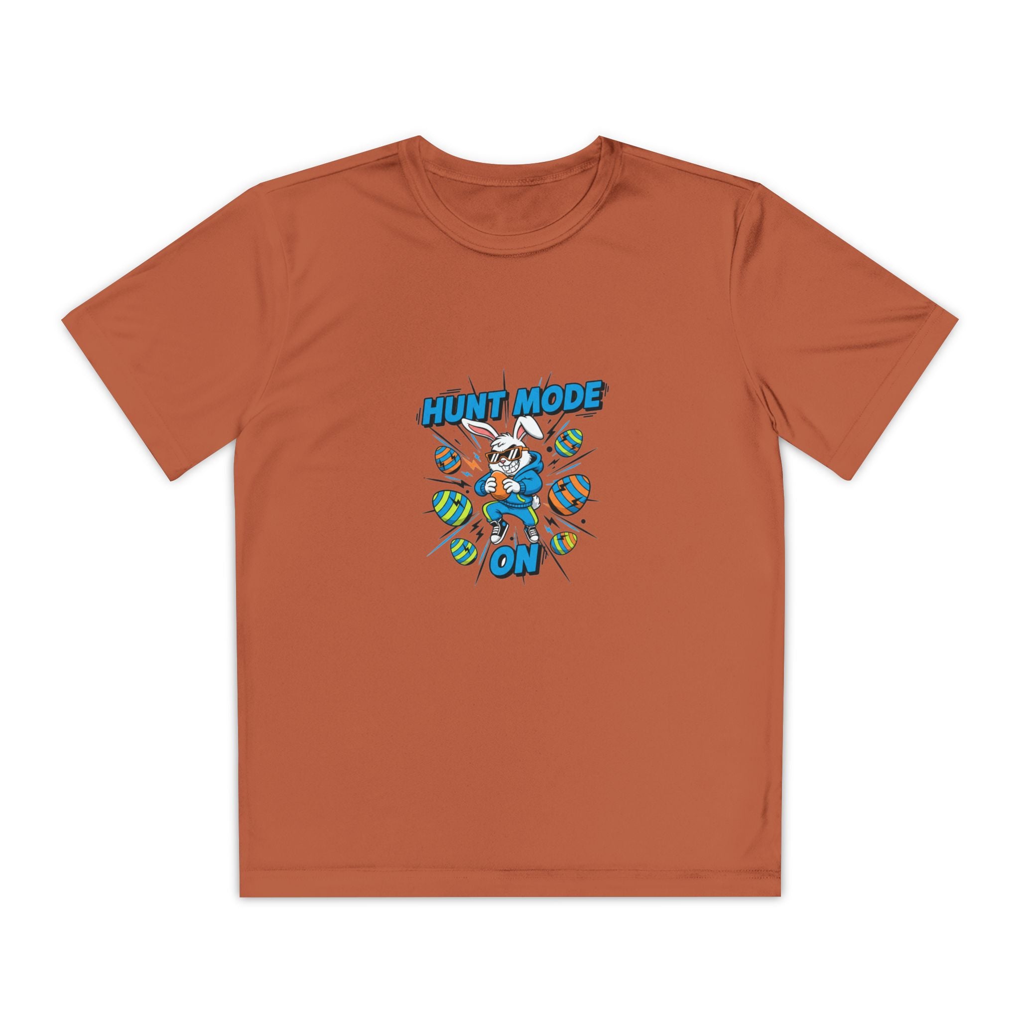Hunt Mode On Youth T-Shirt | Hunting Mascot Tee