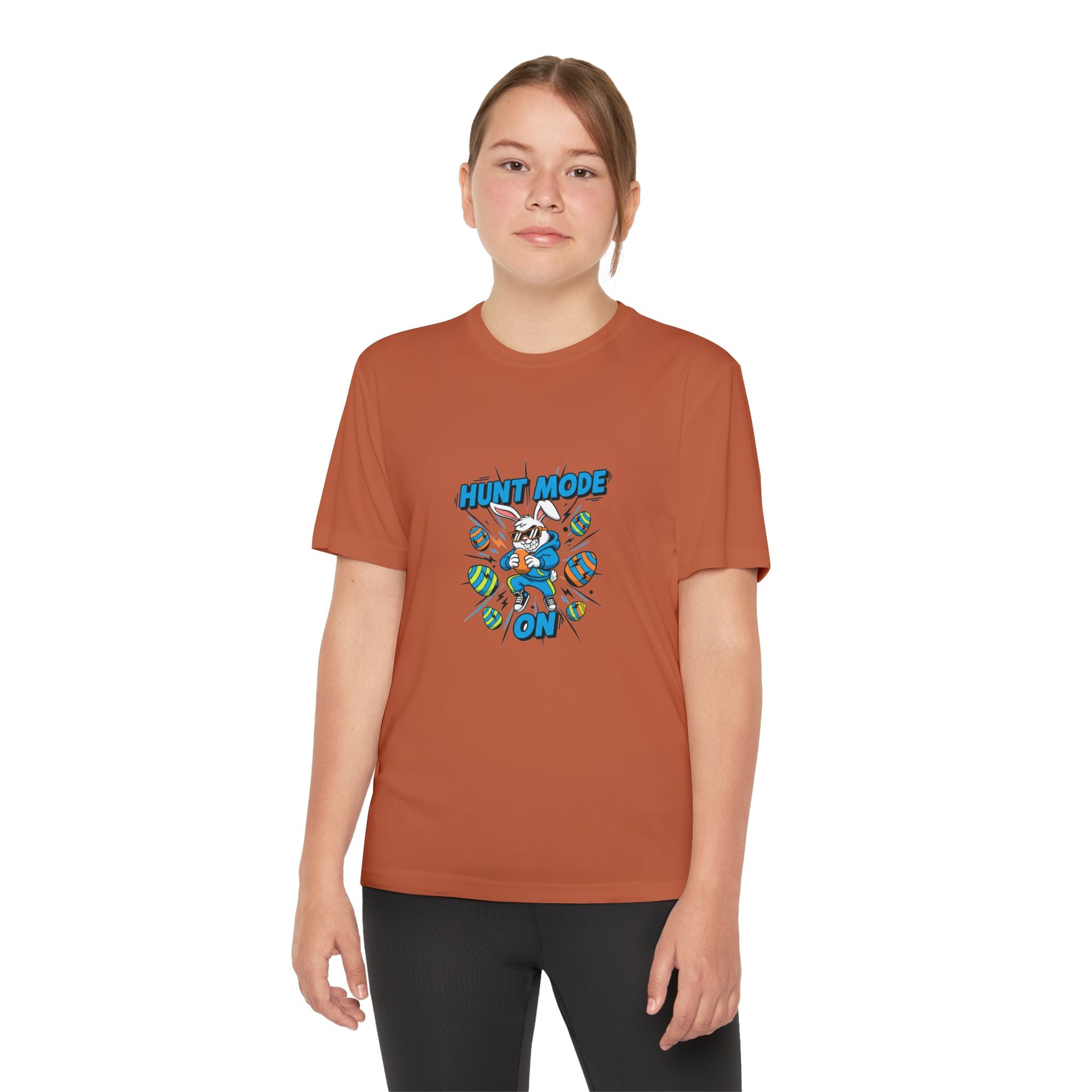 Hunt Mode On Youth T-Shirt | Hunting Mascot Tee