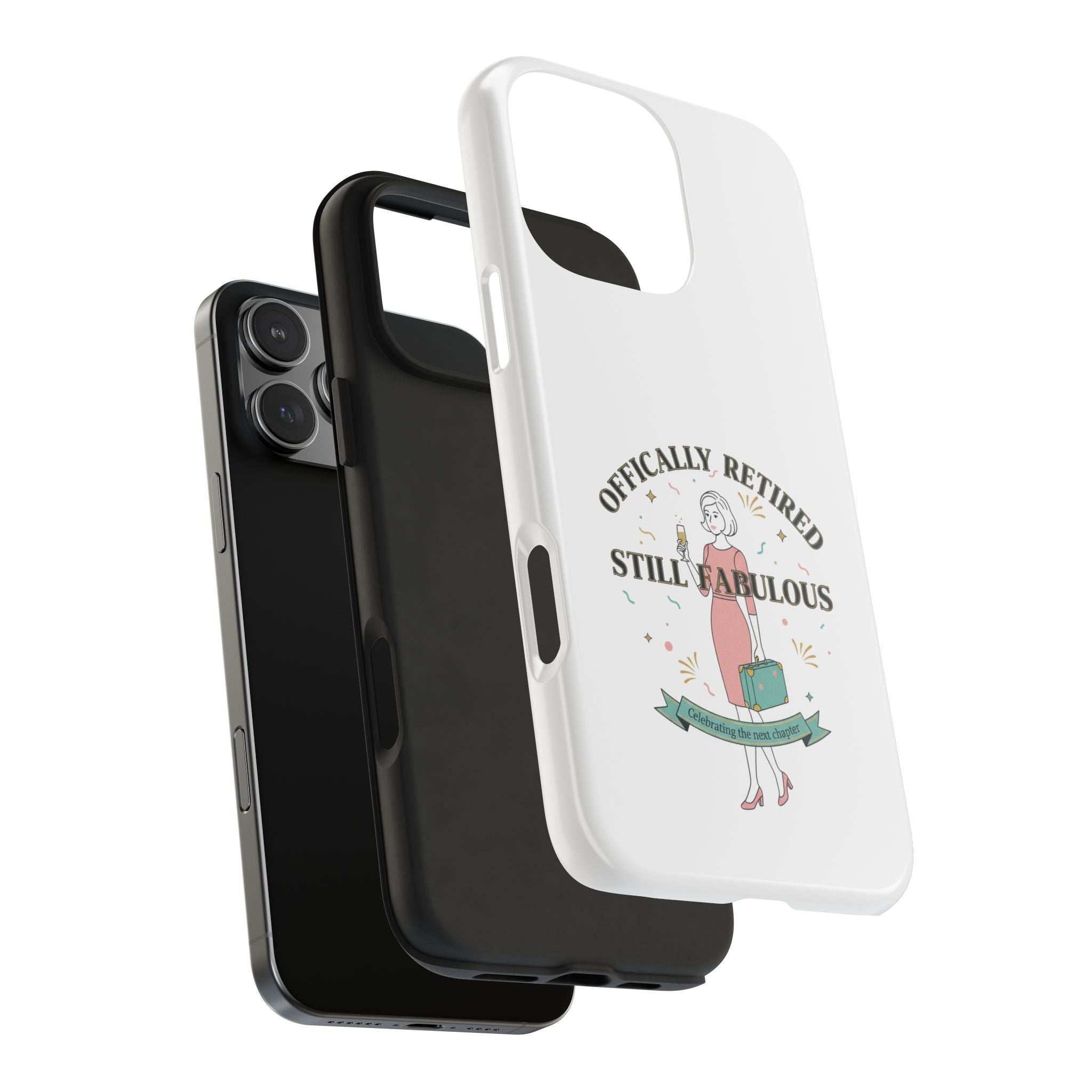 Officially Retired Still Fabulous Phone Case | Retirement, Retro Lady