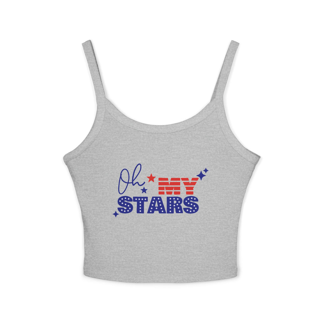 Oh My Stars tank top | Patriotic USA flag lettering, Fourth of July