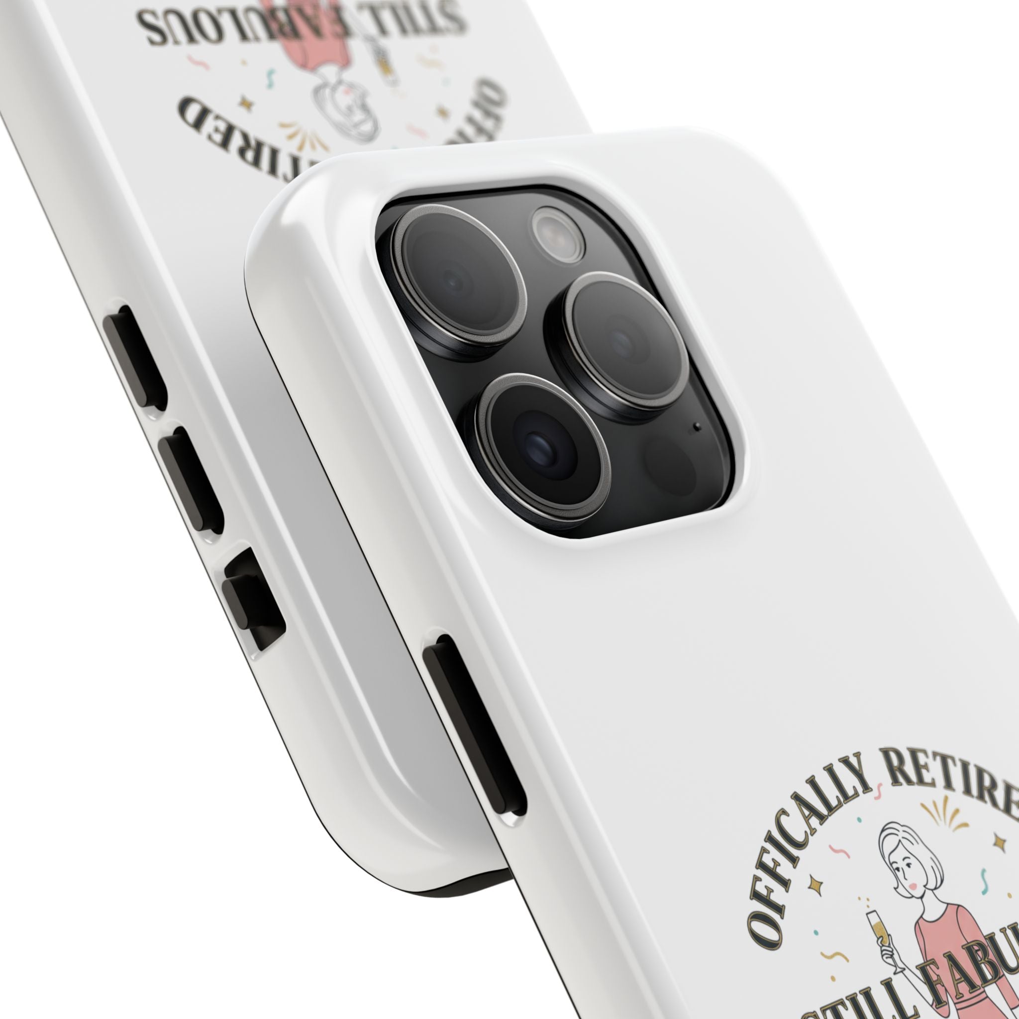 Officially Retired Still Fabulous Phone Case | Retirement, Retro Lady