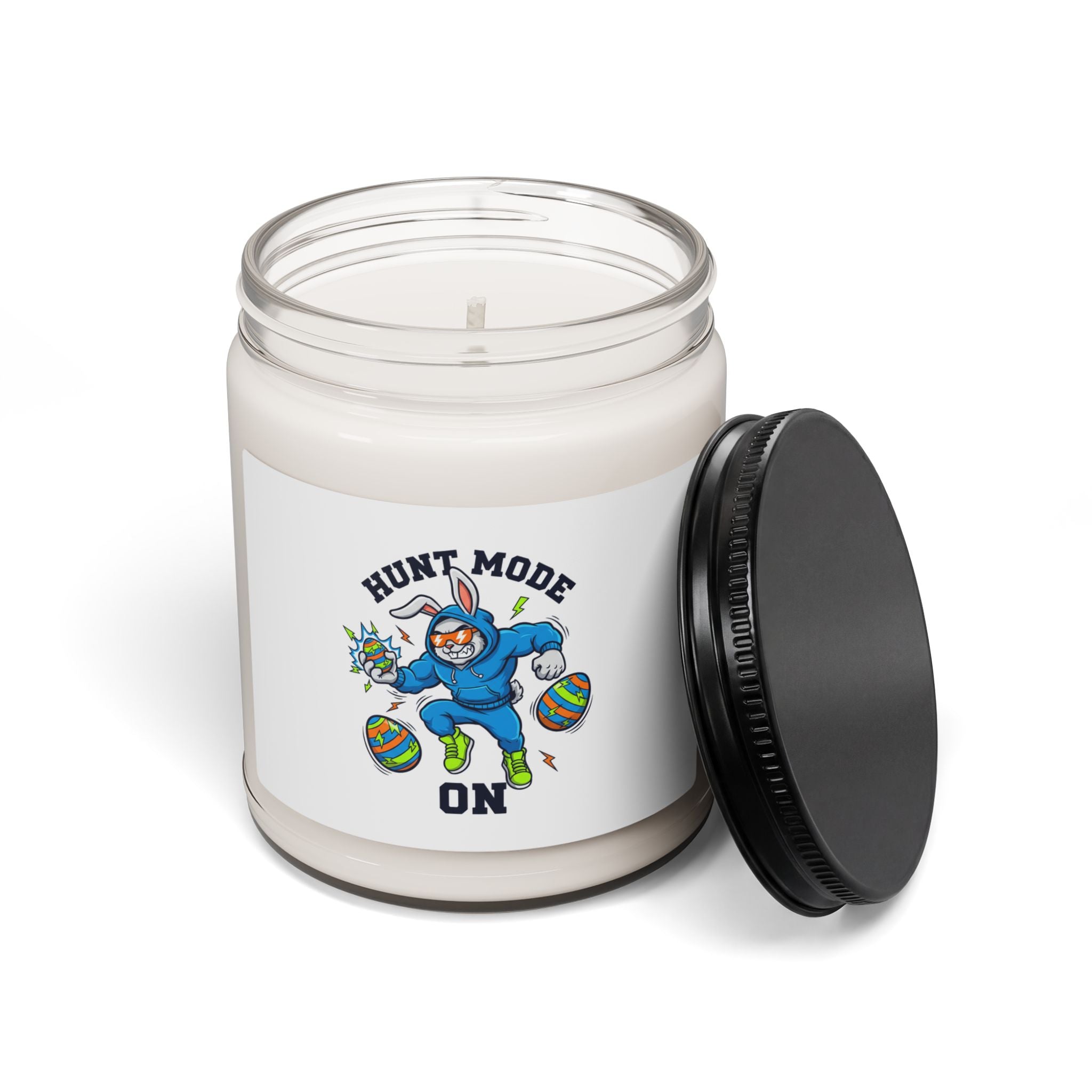 Hunt Mode On Candle | Scented Soy Candle, 9oz, Boys Easter Graphic