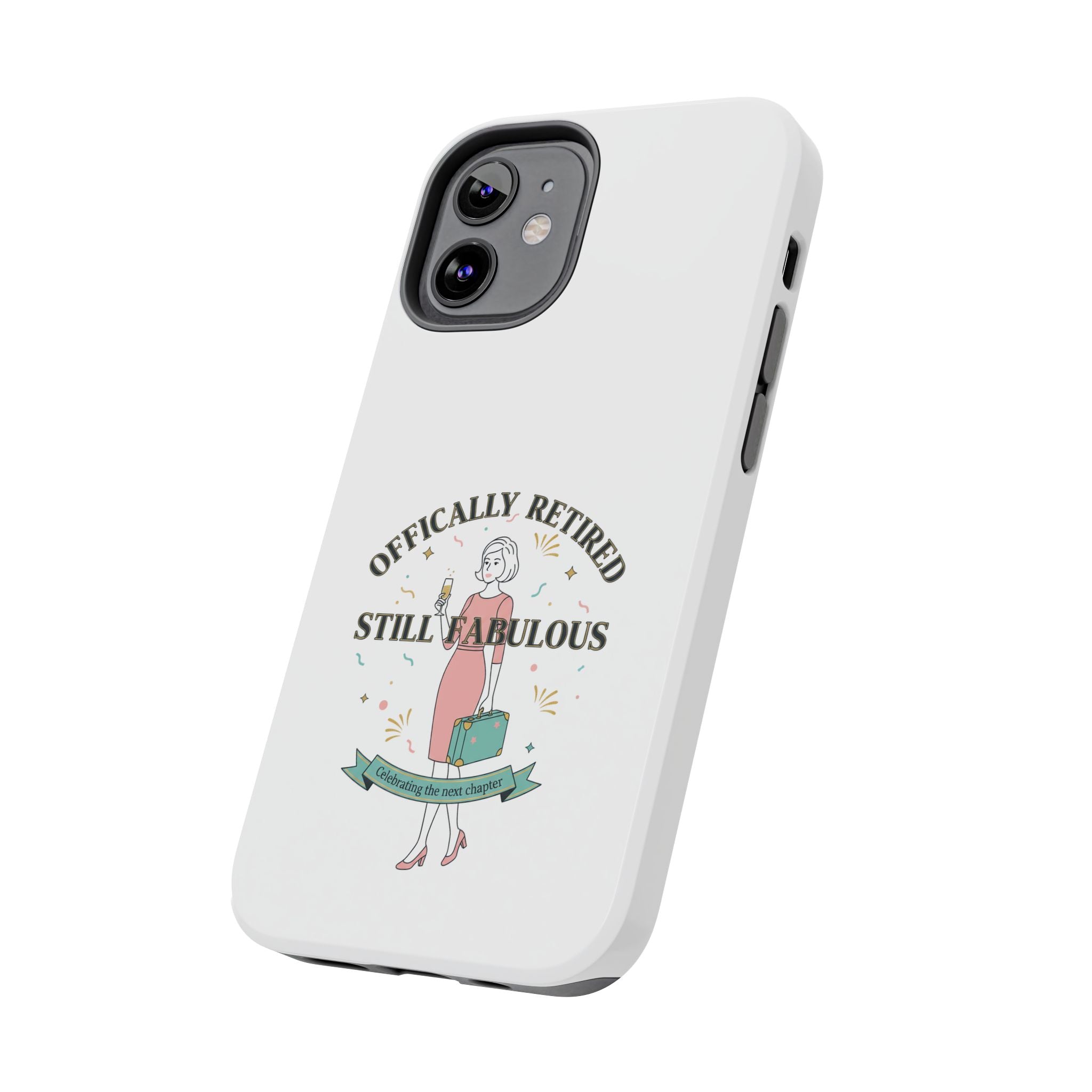 Officially Retired Still Fabulous Phone Case | Retirement, Retro Lady