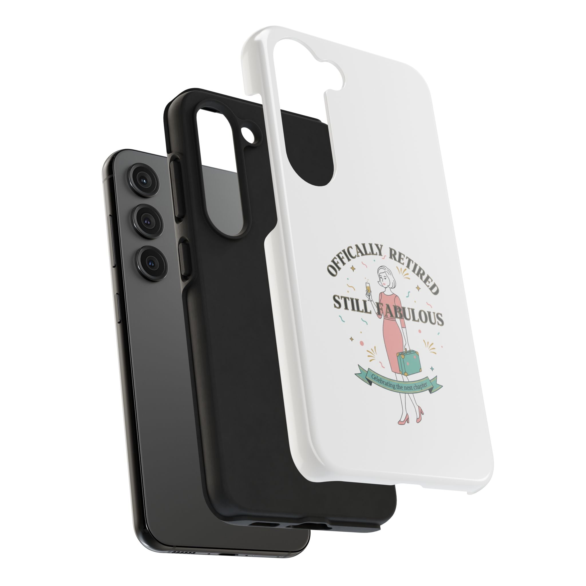 Officially Retired Still Fabulous Phone Case | Retirement, Retro Lady