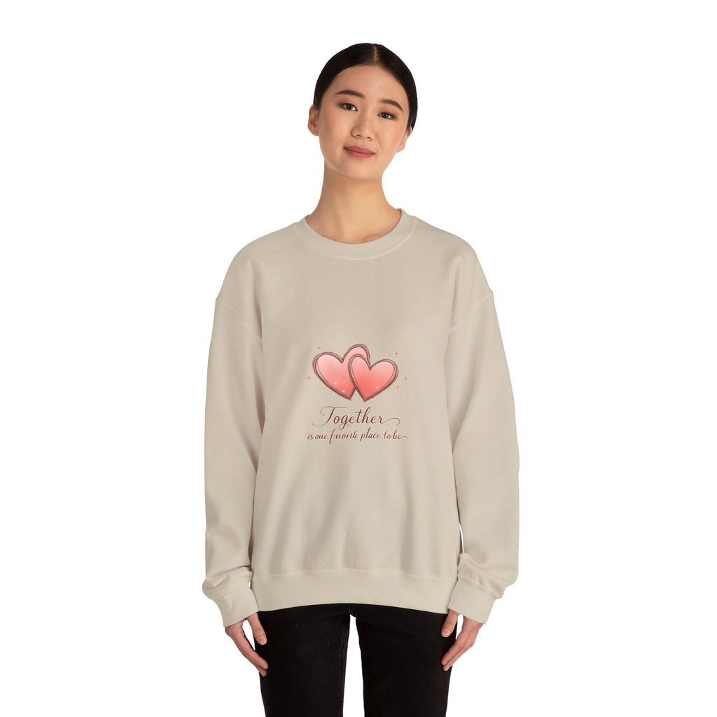 Together at Home Crewneck Sweatshirt | date night at home, cozy couple