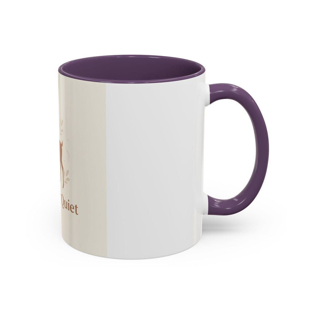 Find Your Quiet Deer Coffee Mug — Rustic Motivational Accent Mug