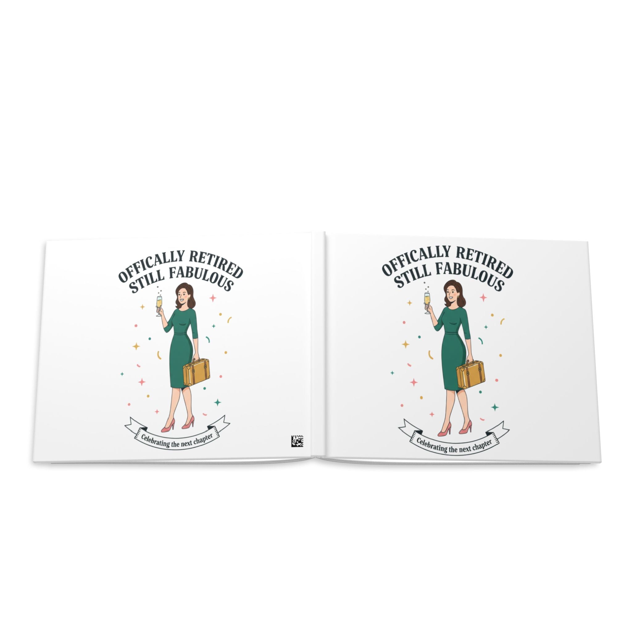 Officially Retired Still Fabulous Hardcover Photo Book | Retirement Travel Keepsake