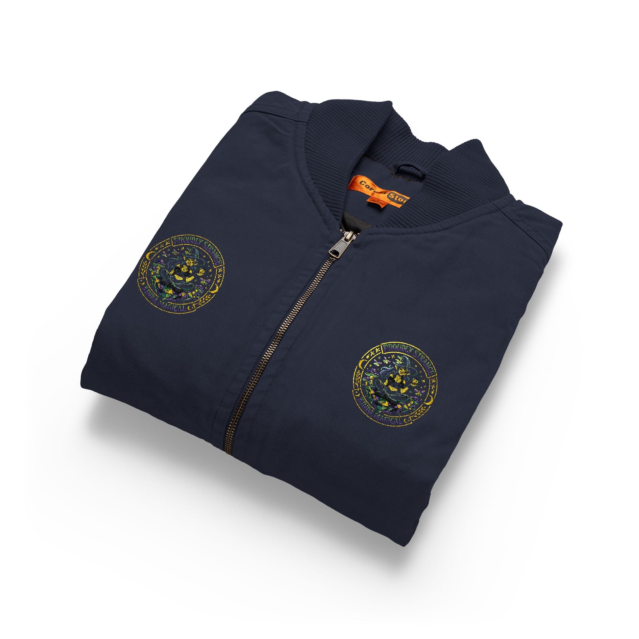 Embroidered Workwear Logo Vest | Washed Duck Cloth Vest