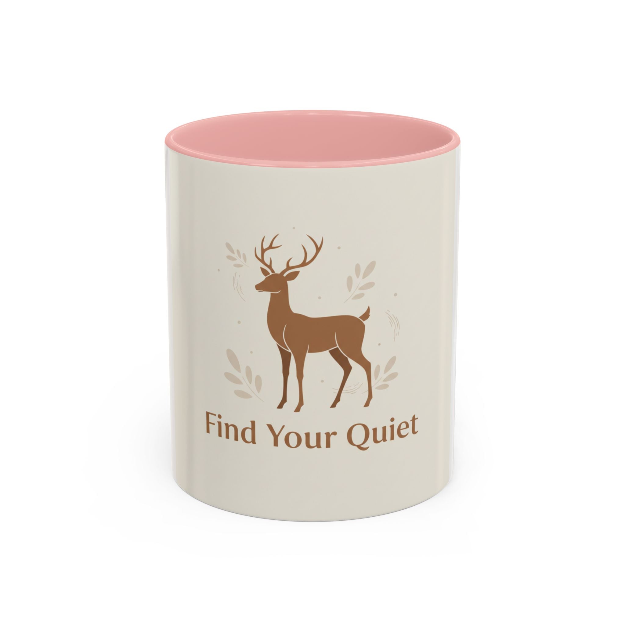 Find Your Quiet Deer Coffee Mug — Rustic Motivational Accent Mug