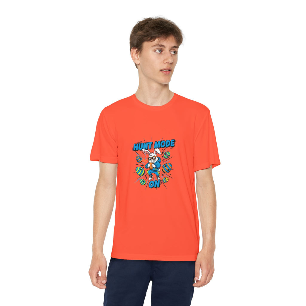 Hunt Mode On Youth T-Shirt | Hunting Mascot Tee