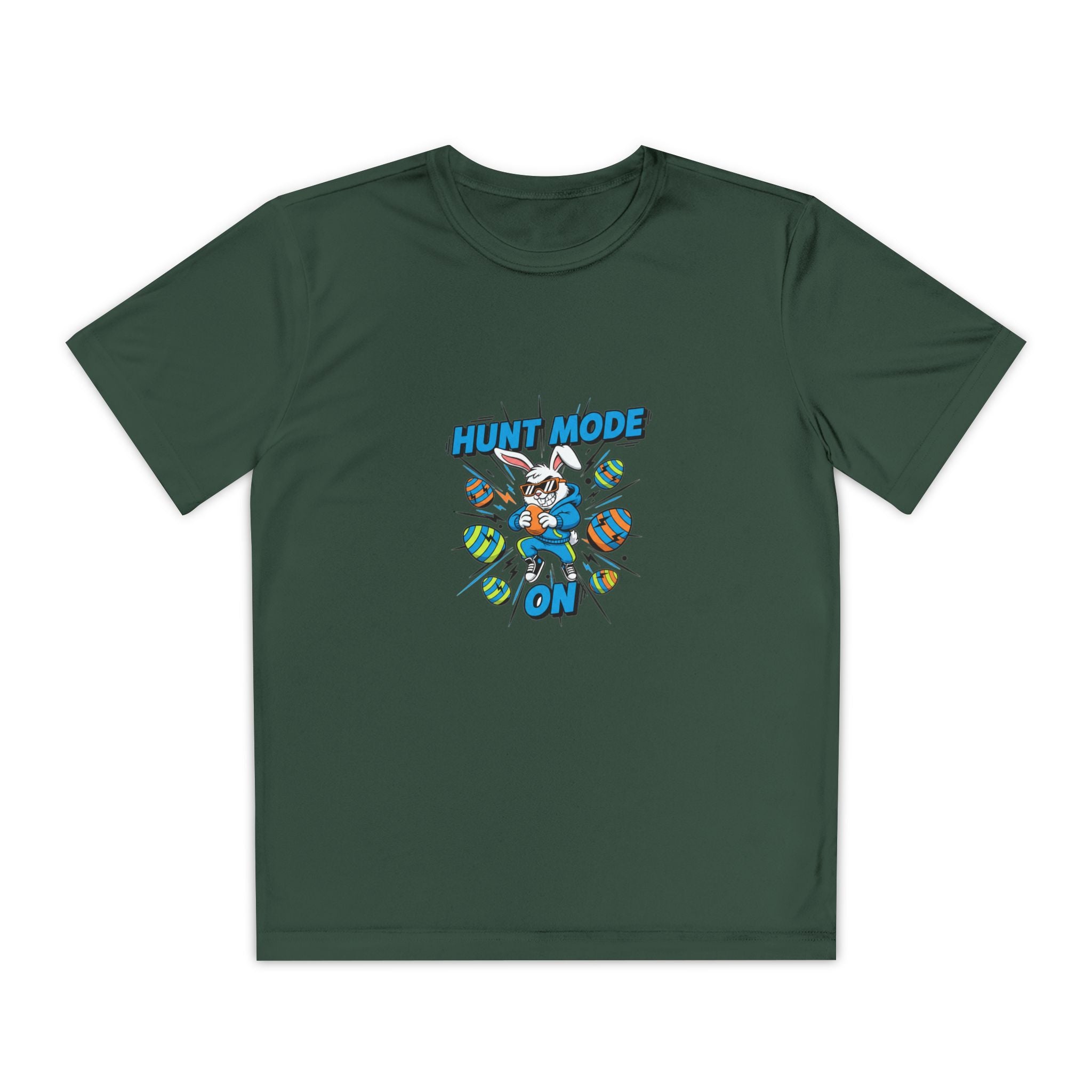 Hunt Mode On Youth T-Shirt | Hunting Mascot Tee