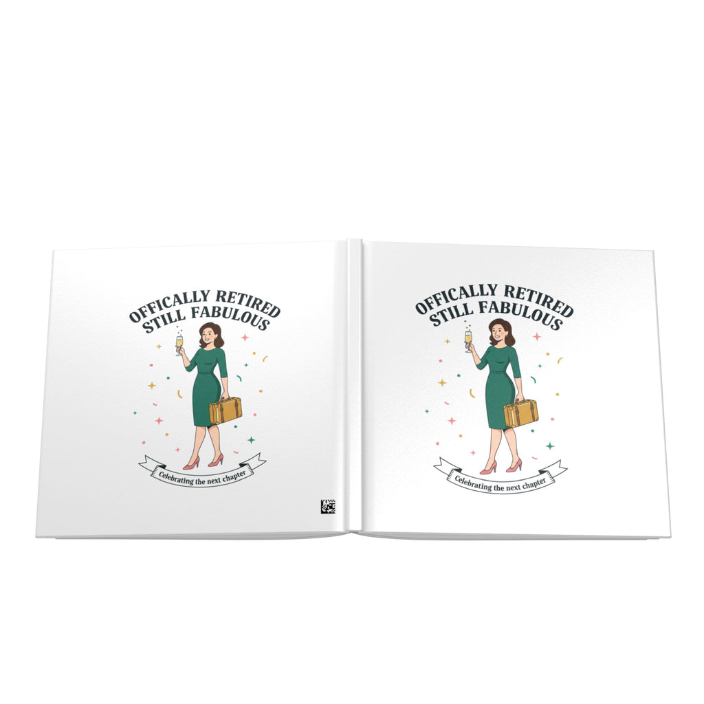 Officially Retired Still Fabulous Hardcover Photo Book | Retirement Travel Keepsake