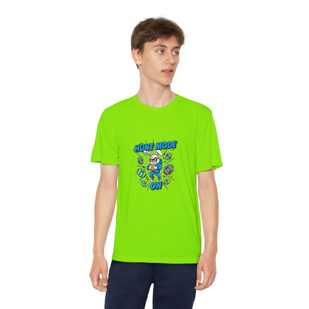 Hunt Mode On Youth T-Shirt | Hunting Mascot Tee
