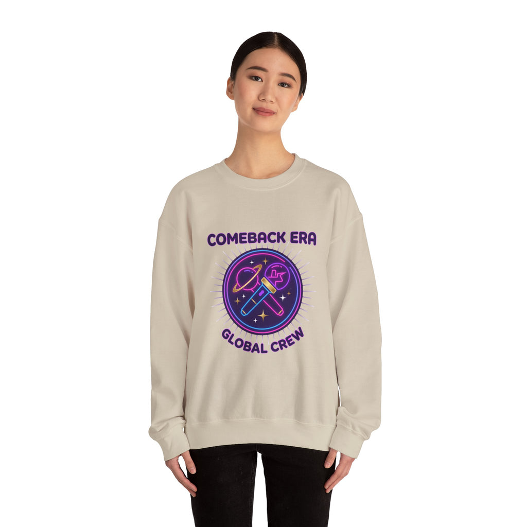 Comeback Era Global Crewneck | K-pop comeback, fan chant, purple era