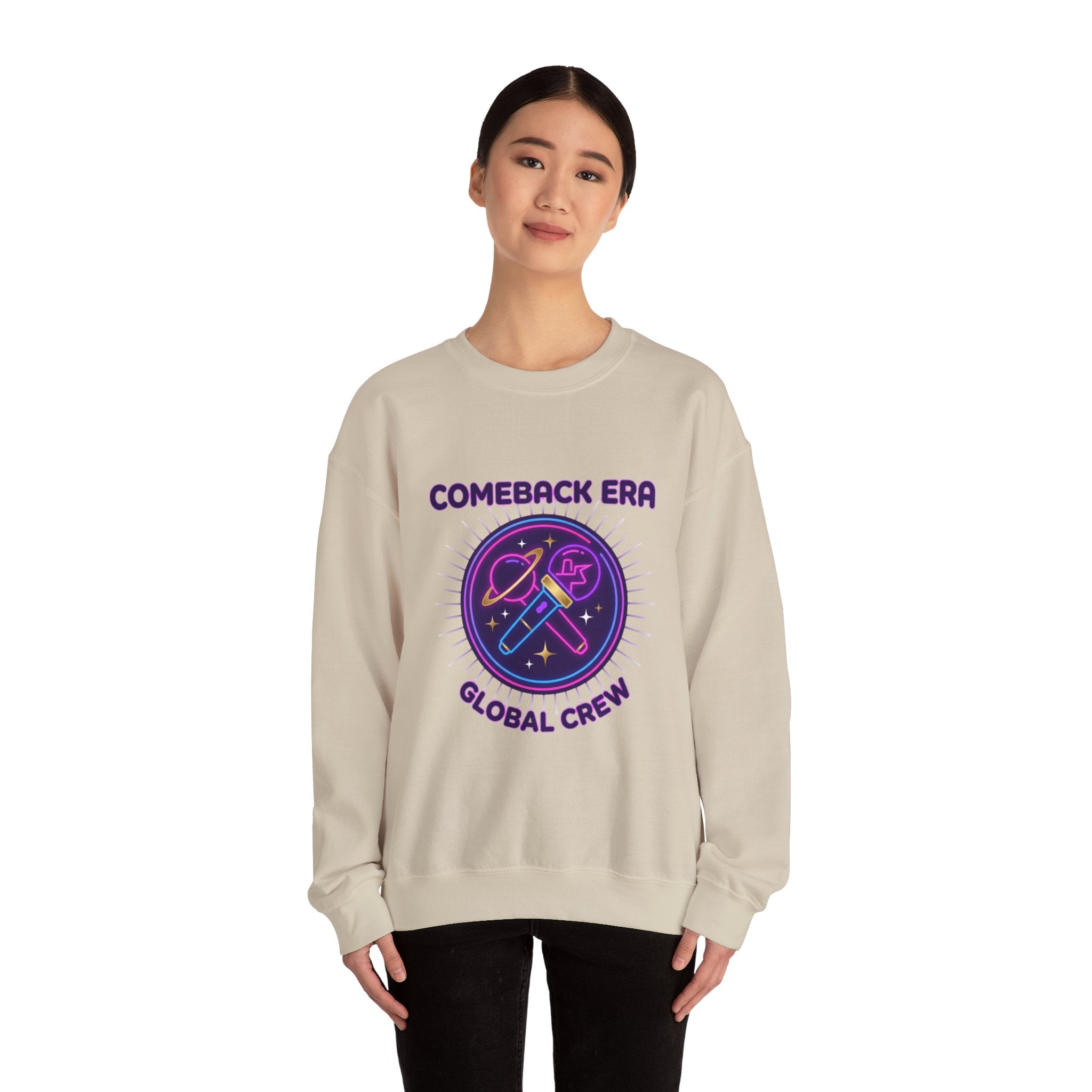 Comeback Era Global Crewneck | K-pop comeback, fan chant, purple era