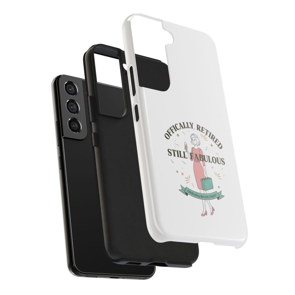 Officially Retired Still Fabulous Phone Case | Retirement, Retro Lady