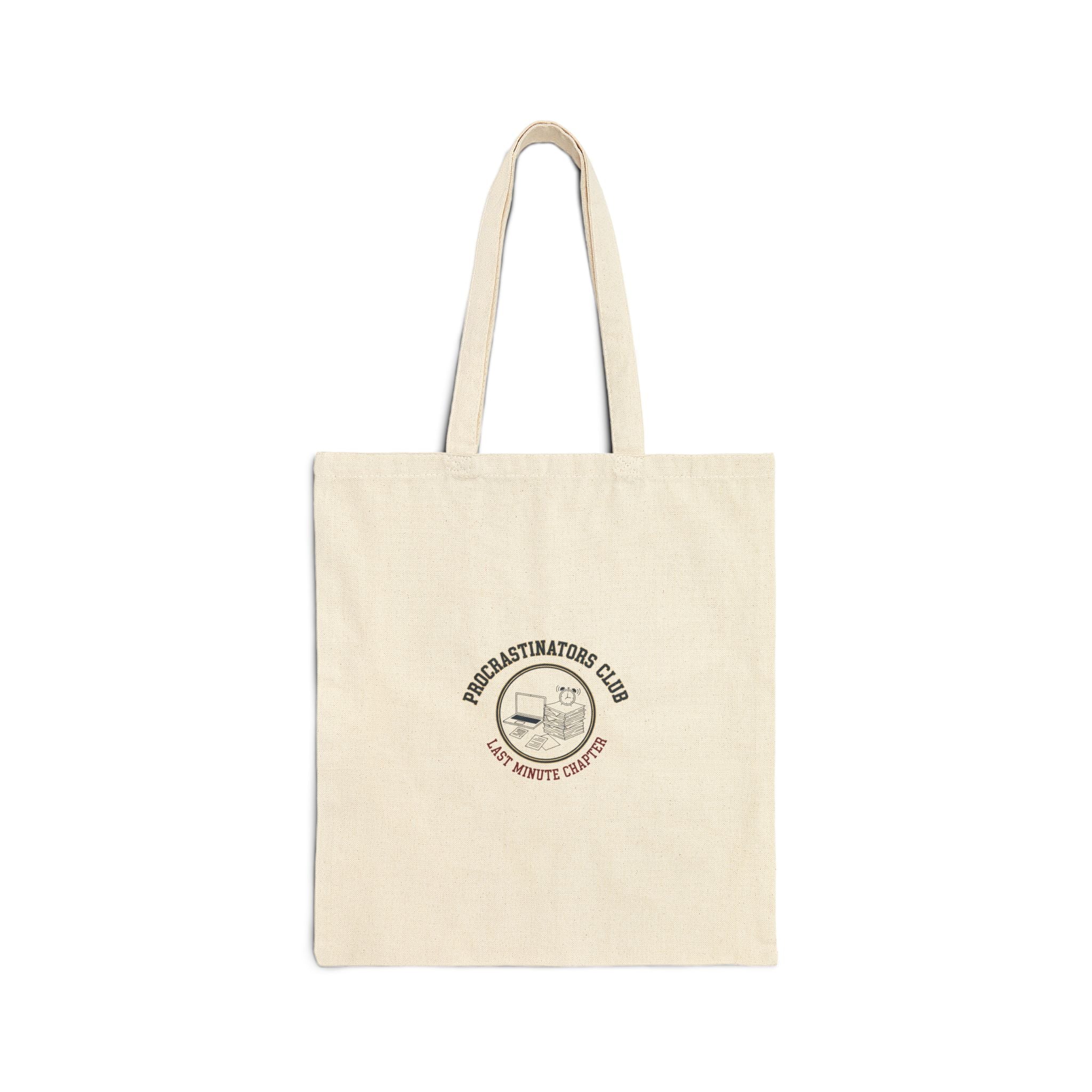 Procrastinators Club Tote | varsity style, irony club merch