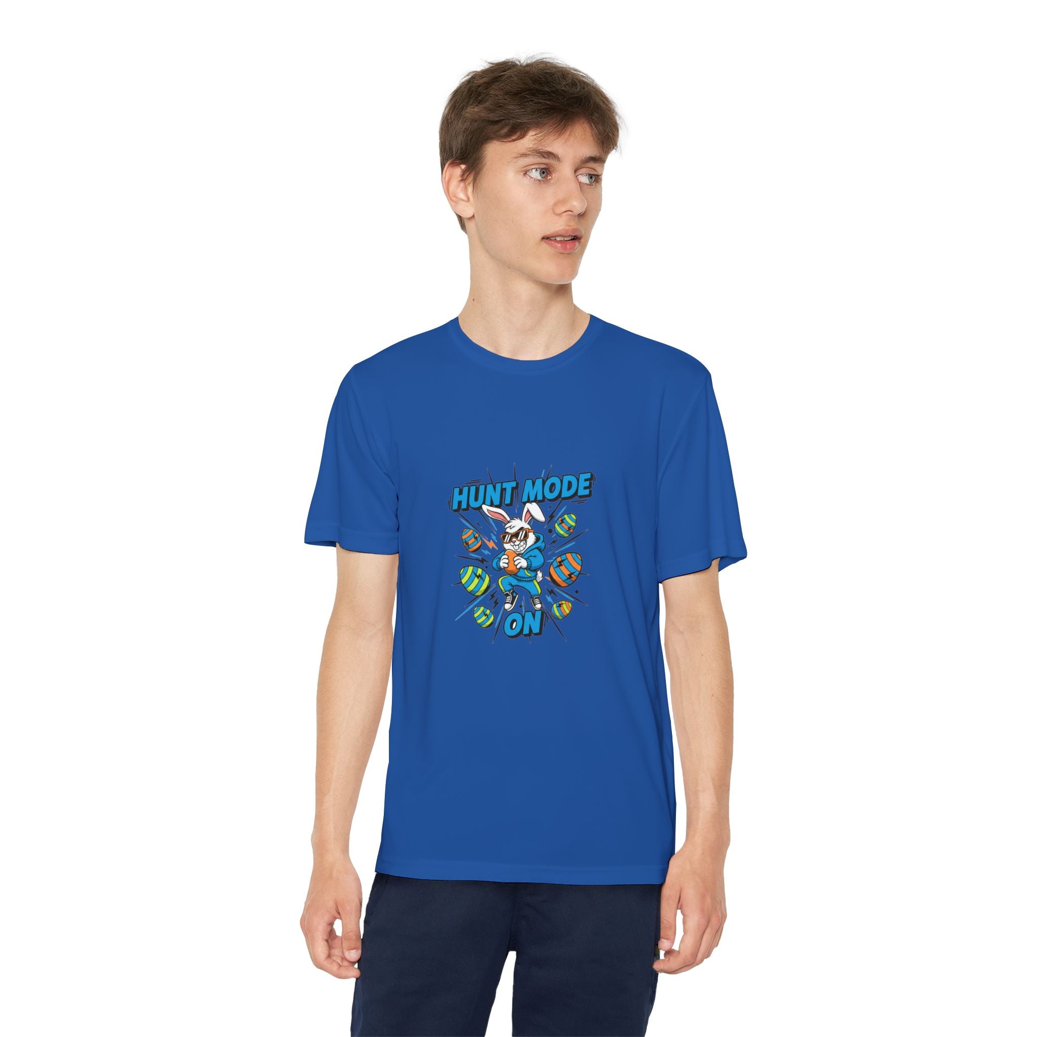 Hunt Mode On Youth T-Shirt | Hunting Mascot Tee