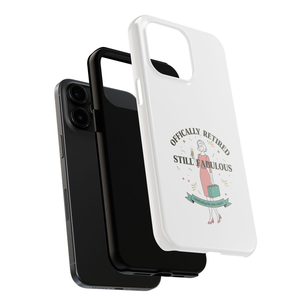 Officially Retired Still Fabulous Phone Case | Retirement, Retro Lady