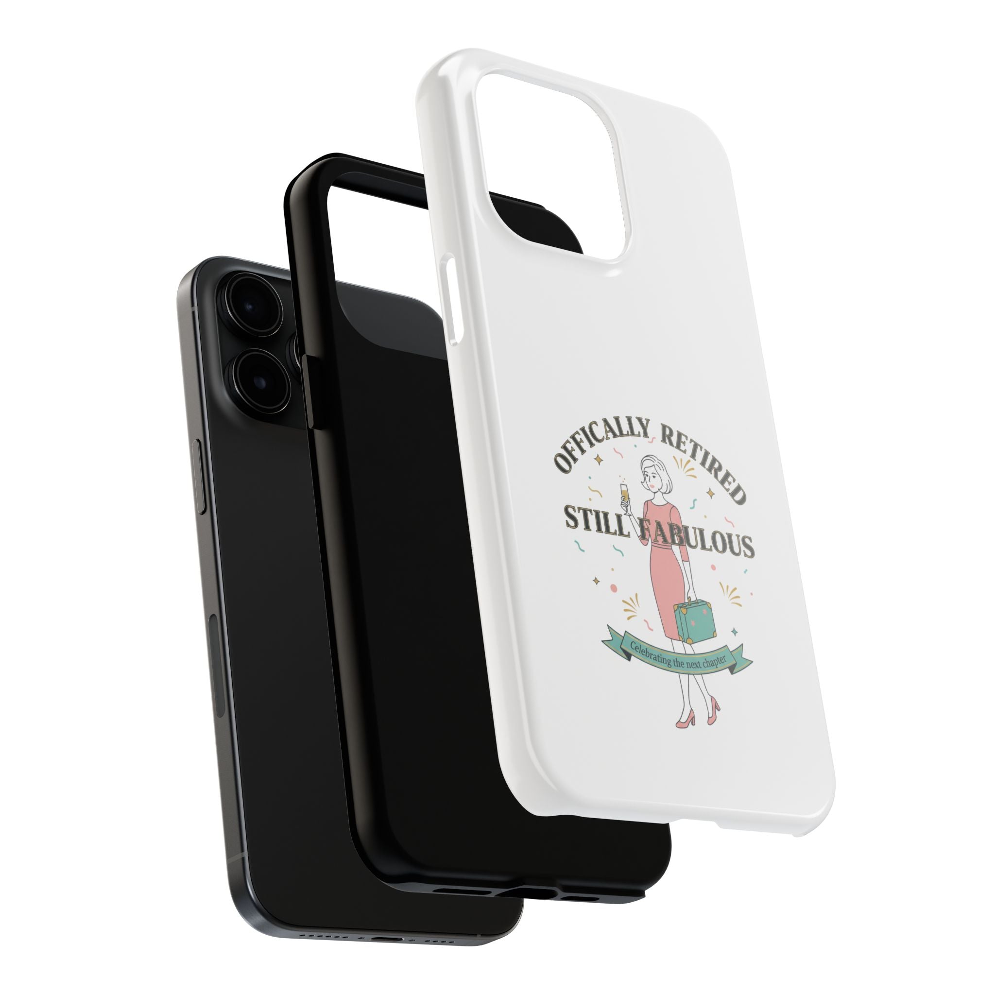 Officially Retired Still Fabulous Phone Case | Retirement, Retro Lady