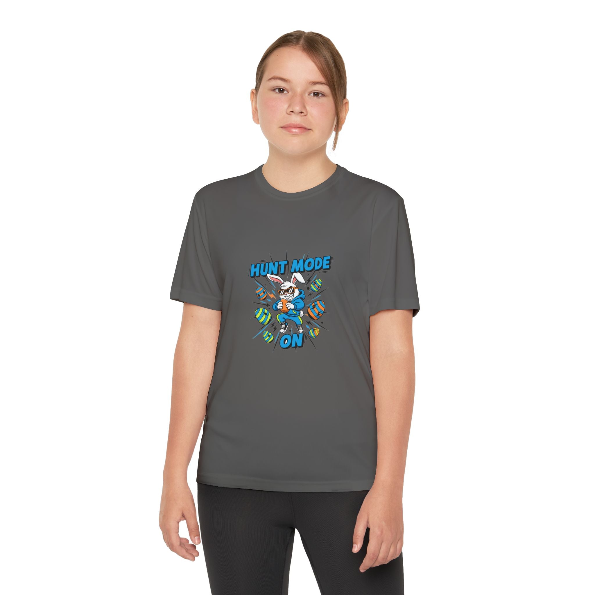 Hunt Mode On Youth T-Shirt | Hunting Mascot Tee