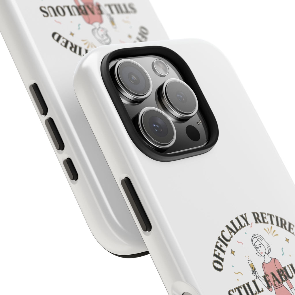 Officially Retired Still Fabulous Phone Case | Retirement, Retro Lady