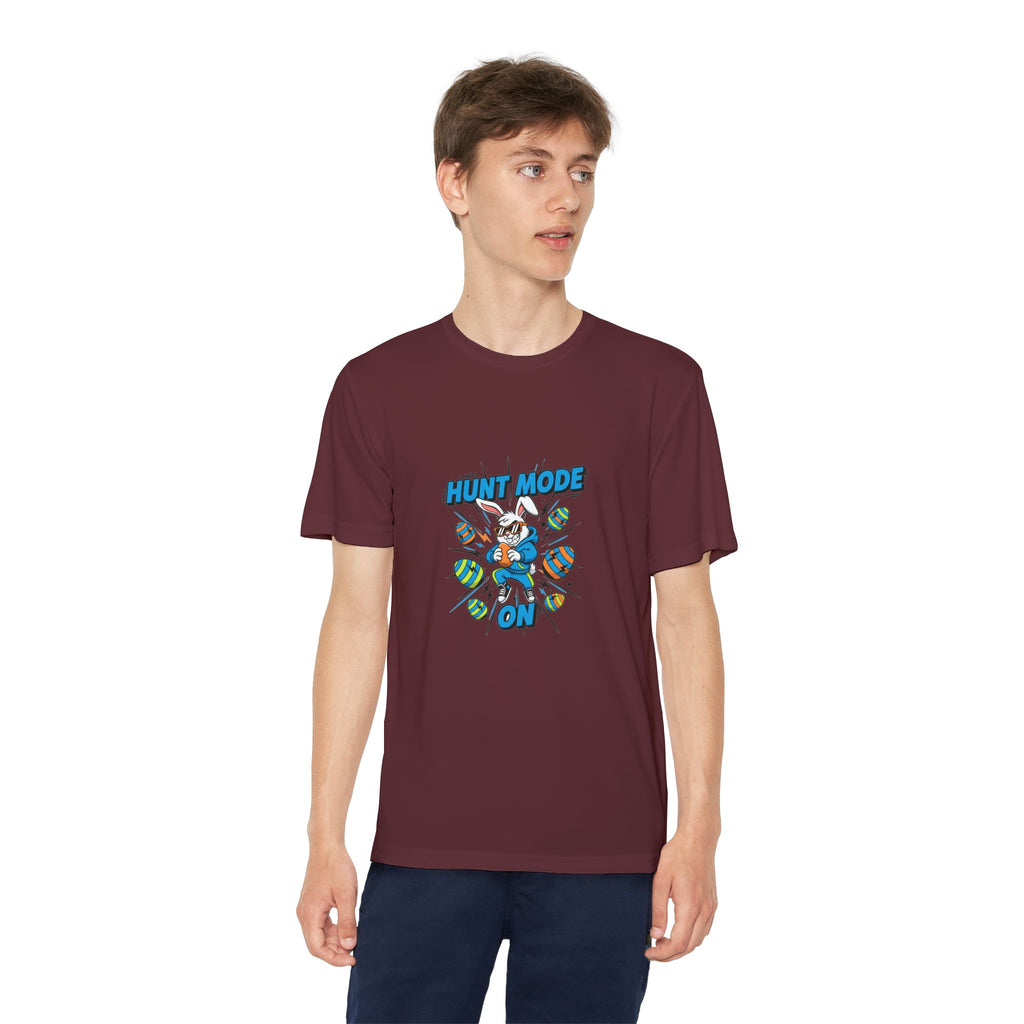 Hunt Mode On Youth T-Shirt | Hunting Mascot Tee