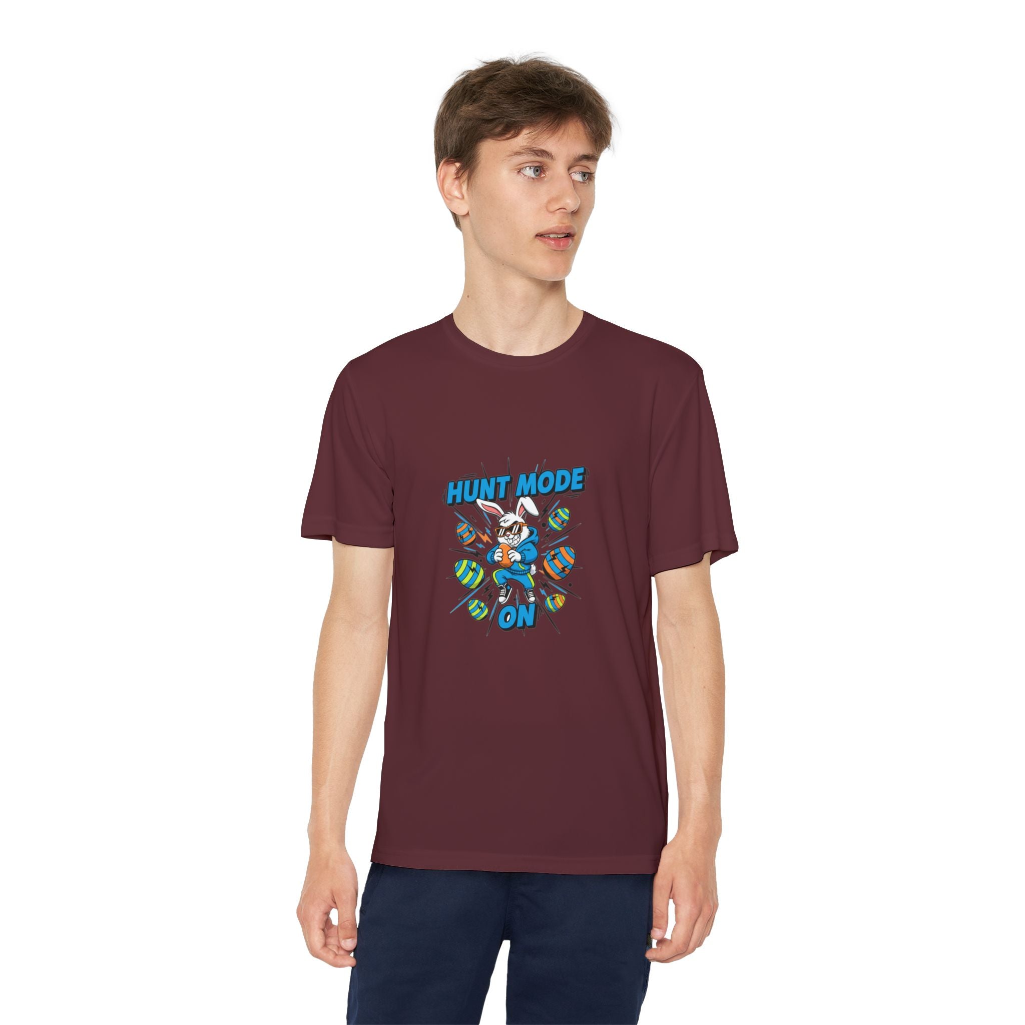 Hunt Mode On Youth T-Shirt | Hunting Mascot Tee