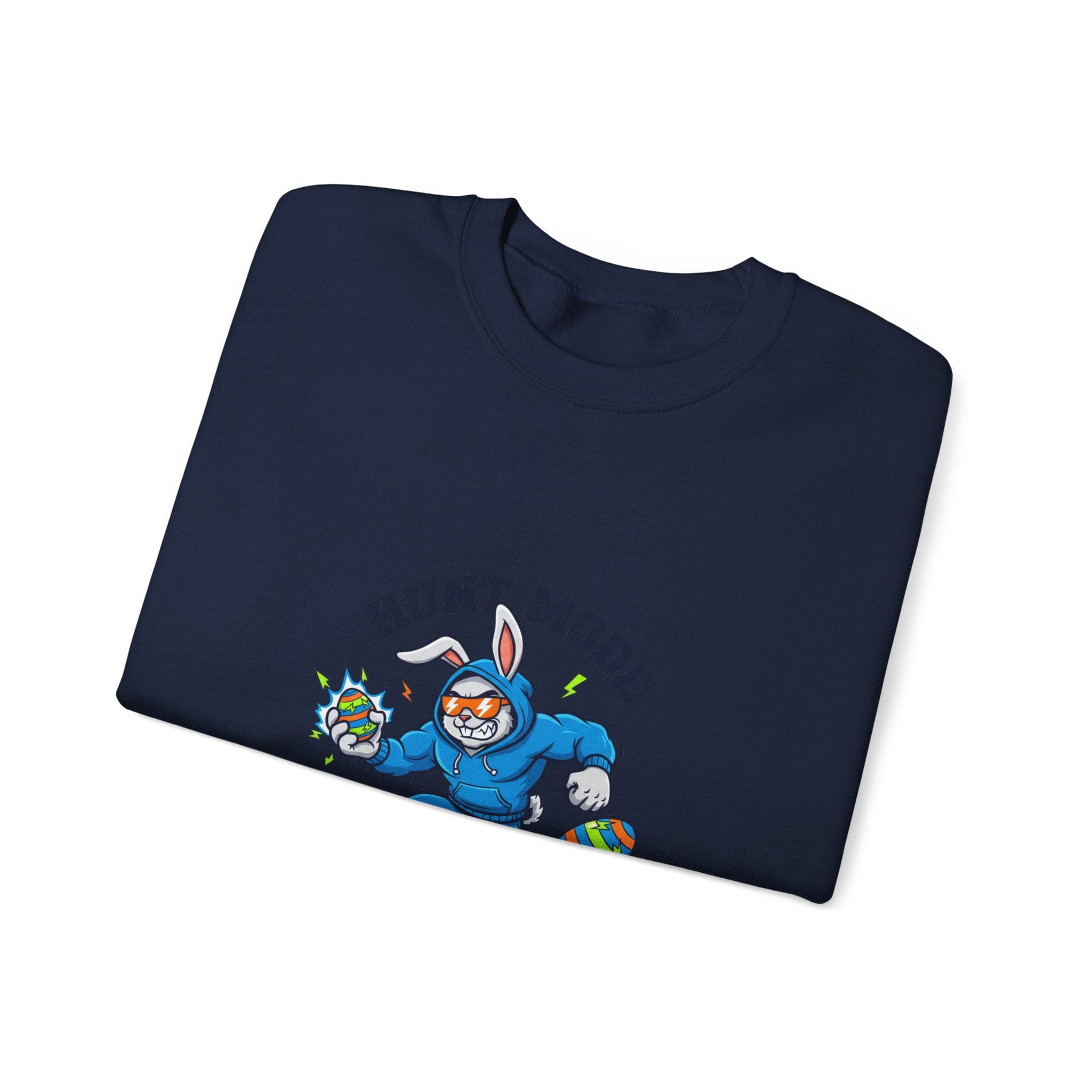 Hunt Mode On Easter Crewneck Sweatshirt | boys Easter shirt, egg hunter