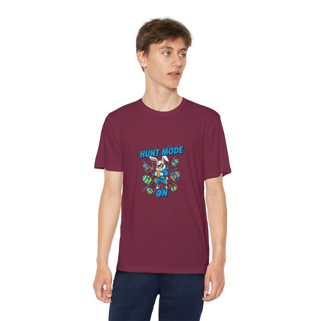 Hunt Mode On Youth T-Shirt | Hunting Mascot Tee