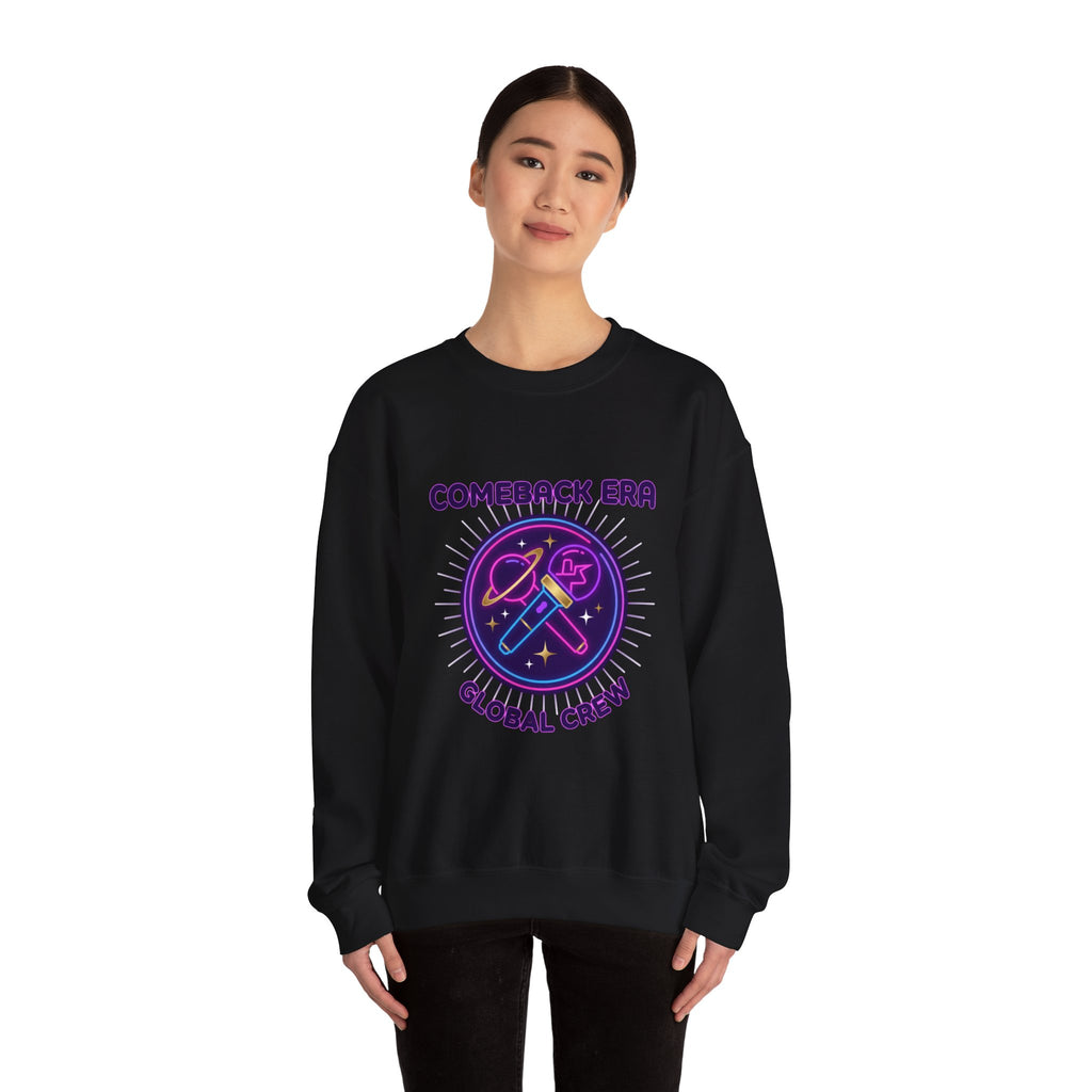 Comeback Era Global Crewneck | K-pop comeback, fan chant, purple era
