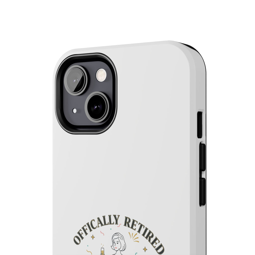 Officially Retired Still Fabulous Phone Case | Retirement, Retro Lady