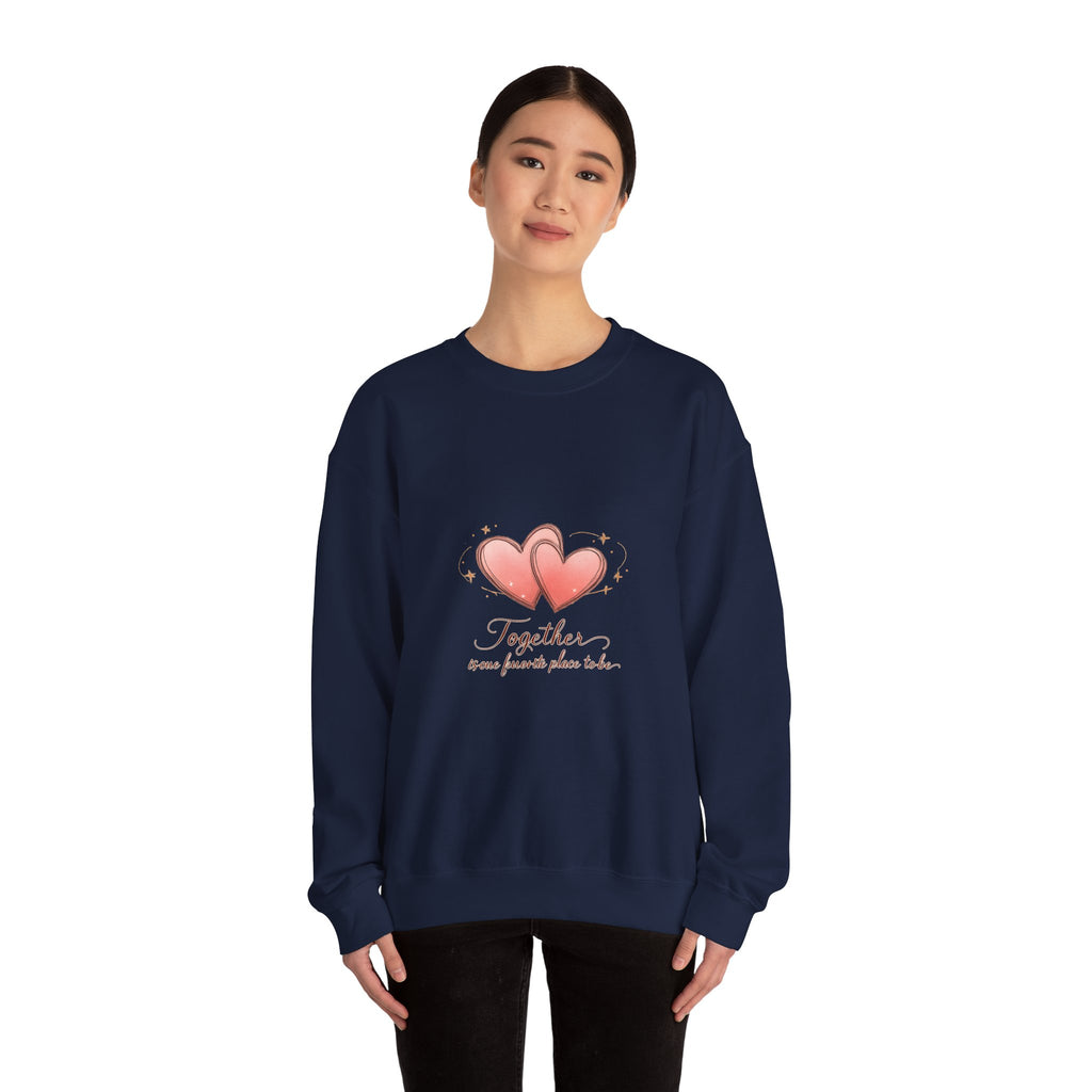 Together at Home Crewneck Sweatshirt | date night at home, cozy couple